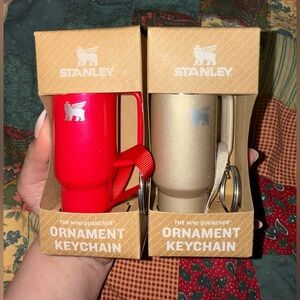 2 Stanley Cup Mini Quencher Ornament Keychain Red Delicious Honey Talks 2024